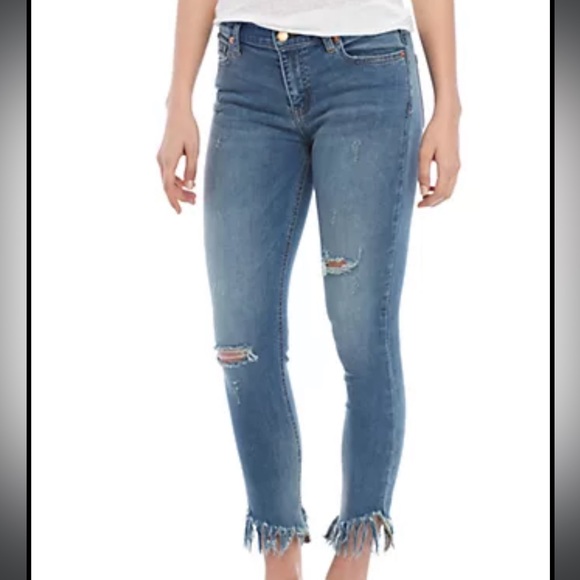 Free People Great Heights Frayed Skinny Jeans size 27 - Picture 12 of 12